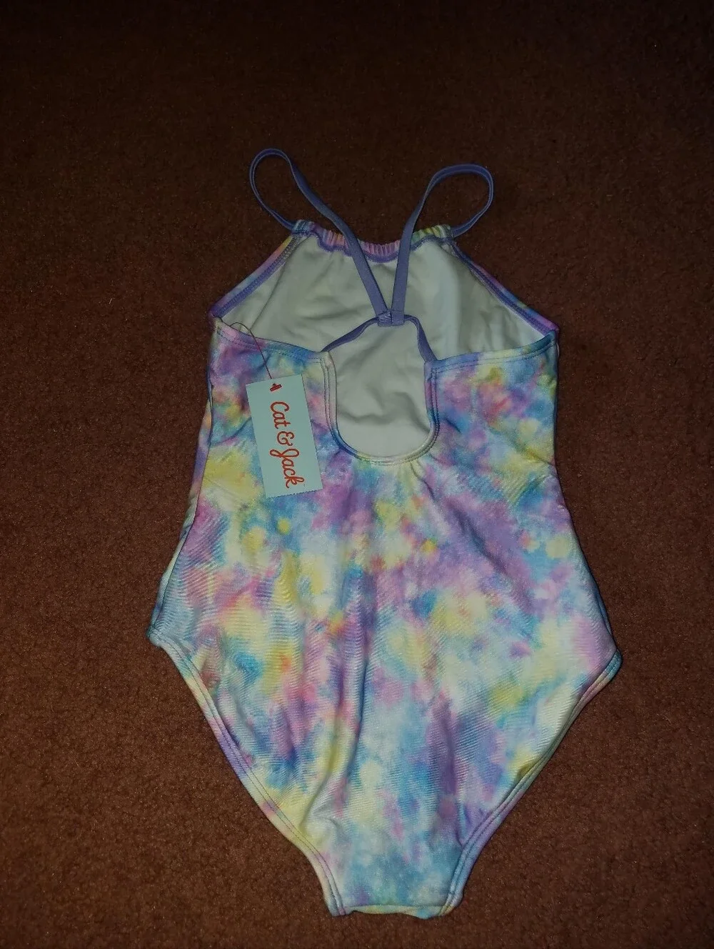 New- Cat & Jack Girls Bathing Suit Set